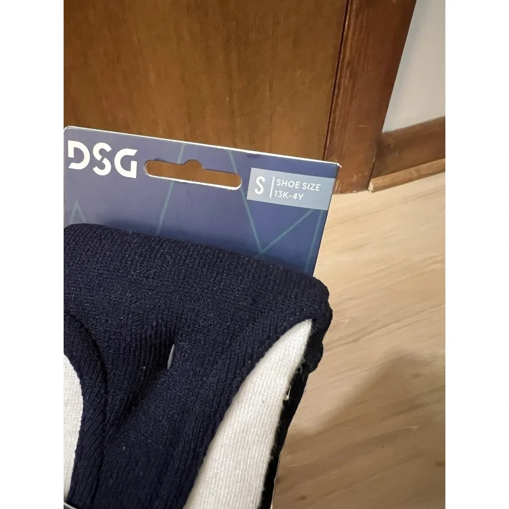 DSG Stirrup + Sanitary Baseball Socks Navy‎ and White, Youth Small 13K-4Y